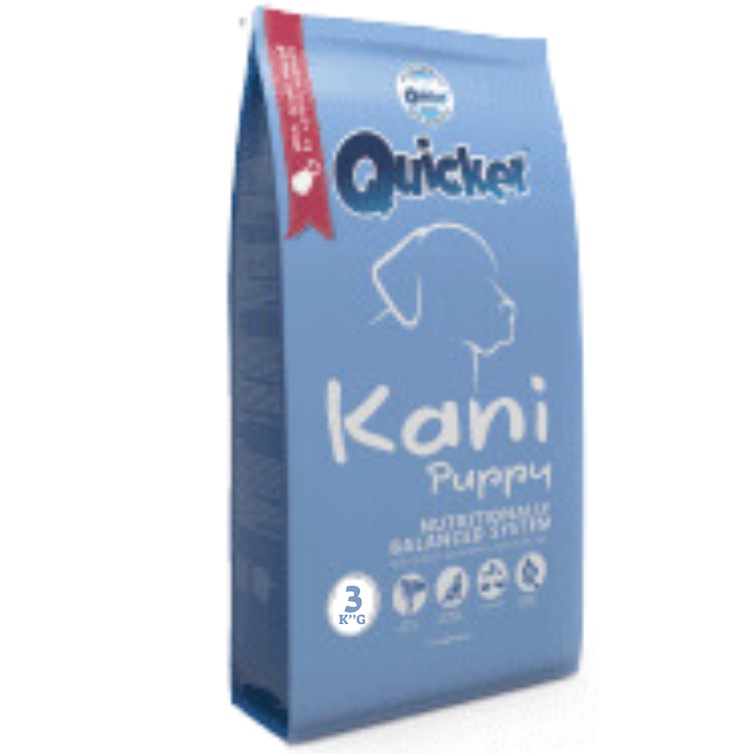 QUICKER KANI אוכל יבש לגורים 3 ק''ג