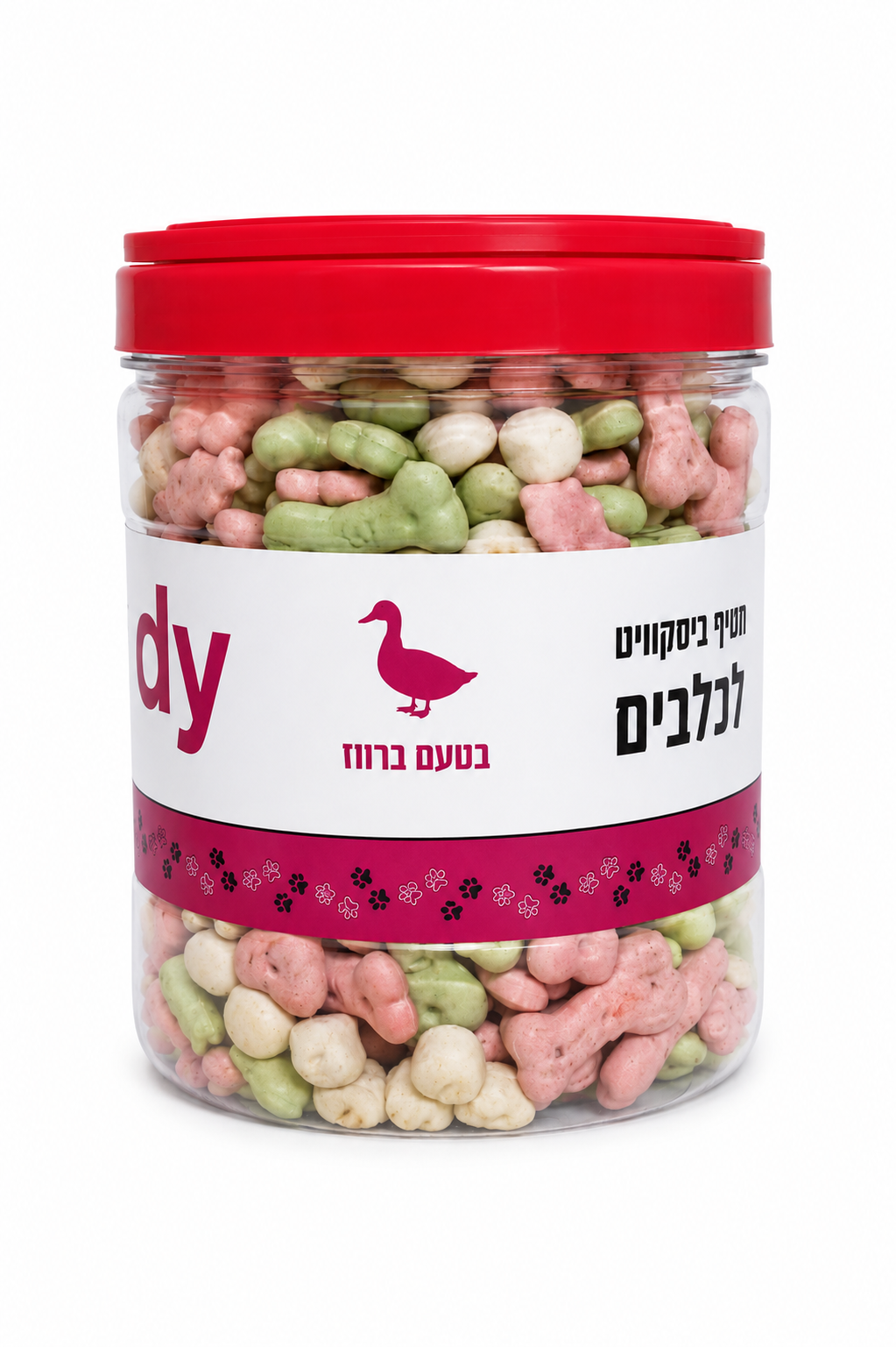 ביסקוויט לכלב בטעם ברווז 500 גרם