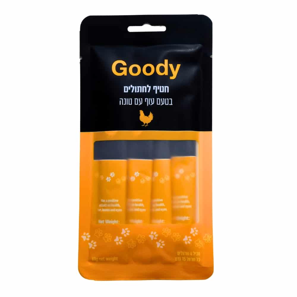 שלוק לחתול בטעם עוף עם טונה